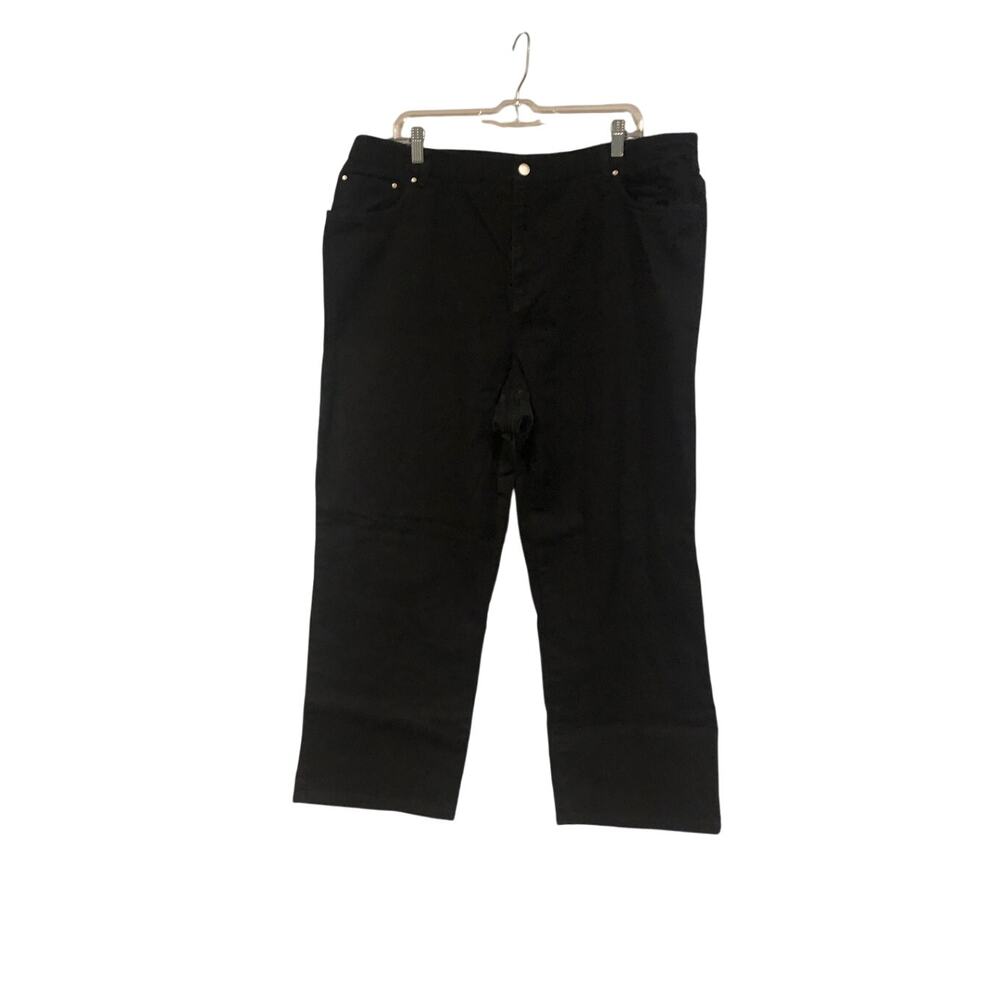 GUC Jones New York Signature 20W Plus Cotton Denim Black‎ Pants